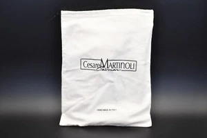 Cesare Martinoli Caimar Shoe Dust Bag,White,Cotton,Drawstring,Hand Made in Italy - Picture 1 of 2