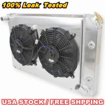 3Row Radiator+Shroud+Fan For 1977-1982 Chevrolet Corvette Base Coupe 5.7/5.0L V8 - Image 1 of 4