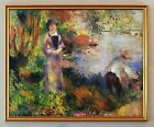 Eine Bank an der Seine bei Argenteuil Impressionismus Auguste Renoir LW A1 12
