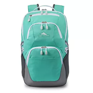 High Sierra Swoop SG Bookbag with Laptop Drop Protection Pocket, Green(Open Box) - Picture 1 of 7