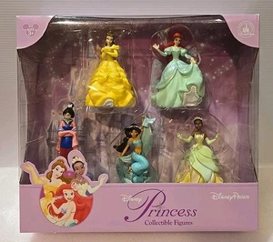 Disney Princess Collectible Figures HTF Set Mulan, Tiana, Jasmine, Ariel & Belle - Picture 1 of 15