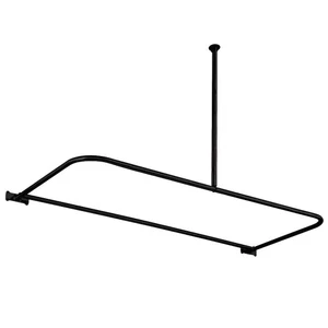 Kingston Brass CC313 D-Type Shower Rod - Black - Picture 1 of 2