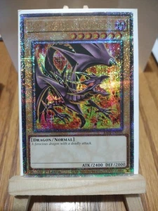 Red-Eyes Black Dragon RA04-EN109 (8th Art) Quarter Century Secret Rare NM Yugioh - Picture 1 of 7