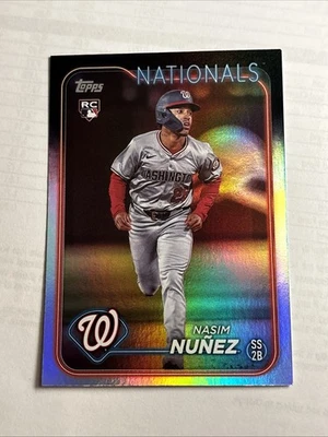 2024 Topps Update Series - Nasim Nunez #US267 Rainbow Foil (RC) - Image 1 of 2