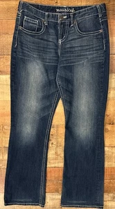Pantalones de mezclilla Maurices Curvy para mujer talla 7/8 largo corte bota azul tiro medio occidental  - Imagen 1 de 10