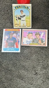 1972 Topps Rod Carew #695 & Bonus: 1981 Donruss #537 & 1986 Fleer #4 - Picture 1 of 13
