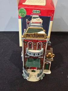 Lemax Tea 'n Crumpets – 1999 Porcelain Christmas Village Building CVS Exclusive - Picture 1 of 11