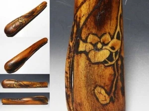 NETSUKE INRO SAGEMONO OIJME EDO JAPONÉS ANTIGUO MAGNOLIA EDO PERÍODO PIPAS - Imagen 1 de 9