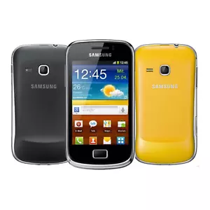 Samsung Galaxy Mini 2 GT-S6500 Black Yellow Android 4GB Unlocked Mobile Phone - Picture 1 of 12