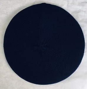 NWT! LEMON • Helen's Hats ‘Seed’ Knit BERET Hat NAVY Blue • SOFT, Stretchy - Picture 1 of 3