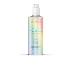 Wicked Simply Aqua Water Based Personal Lubricant Lube 4oz - Picture 1 of 1