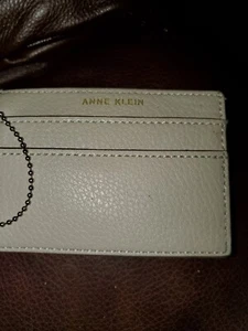 Anne Klein Pouch Porta ID Porta Carte Portafoglio Portachiavi Borsello Clip Nuovo - Foto 1 di 2