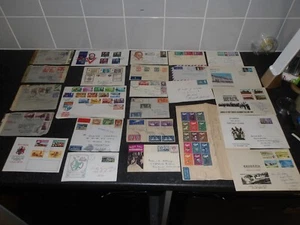 25 ALTE WELTBRIEFE AUS DEN 50er - 60er Jahren ERSTTAG UND SÄTZE ETC .. ALLE BILDER ANSEHEN !! - Bild 1 von 24