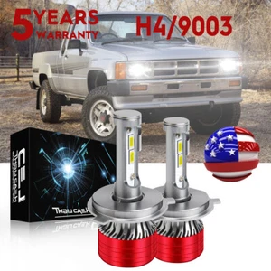2 PIEZAS H4 LED faros bombillas de haz alto/bajo para camioneta Toyota 82-95 Tacoma 1995-1997 - Imagen 1 de 13
