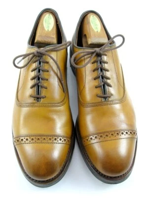 Allen Edmonds "FIFTH AVENUE" Puntera Tapa Oxfords 8.5 E Nogal SUELAS DAINITA (576N) Foto 1 de 4