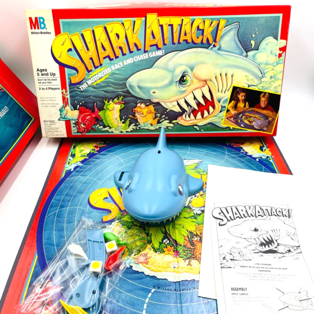 Shark Attack Board Game 1980's Vintage. One of the fun things that was