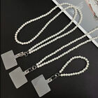 Mobile Phone Lanyard Crossbody Necklace Chain Pearl Strap Anti-lost SliDB