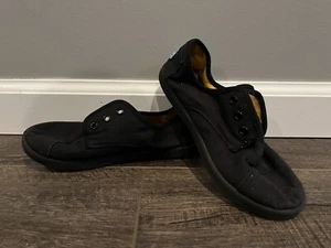 Tom's Classics Jugend Canvas Slipper schwarz Schuhe-Größe Jugend 3,5 Jahre - Bild 1 von 6