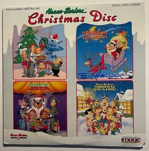 🎄 1989 BILL HANNA Signed "Hanna-Barbera Christmas Disc" Laserdisc 🎄 - Picture 1 of 5