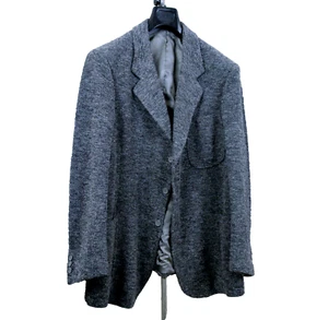 TAILORING PRODUCT Mens BUCKLE Jacket Wool/Cashmere Color Grey 3 Buttons - Picture 1 of 6