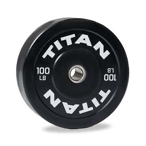 Piastra paraurti olimpica economica Titan Fitness 100 libbre, venduta singolarmente - Foto 1 di 9