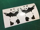 (X2) Banksy Panda Guns Vinyl Stickers Decals Window Wall Car Laptop Gift Matte