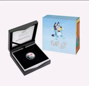2024 $1 Bluey Silver Coloured Proof Coin - Picture 1 of 1