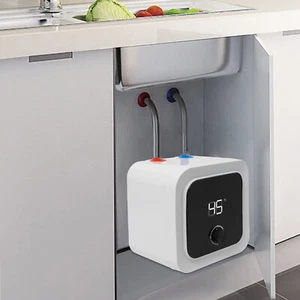 1500W Elektrisch Wasser Durchlauferhitzer 8-Liter Mini-Tank-Warmwasserbereiter - Bild 1 von 15