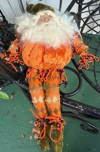 Pantalones Mark Roberts Fairy Elf Calabaza Diamante Terciopelo Posable De Colección ¡Pequeños! - Imagen 1 de 3