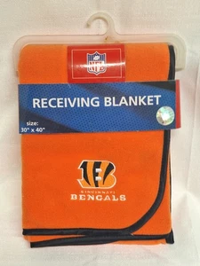 Cincinnati Bengals NFL Empfangsdecke 30"x40" Fleece Baby Fan Ausrüstung NEU - Bild 1 von 2