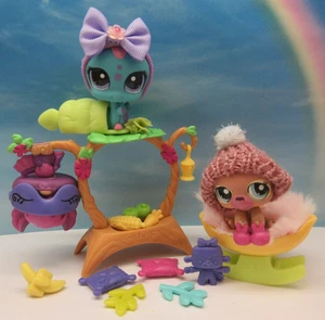 LITTLEST PET SHOP #1924 1925 1926 STAR GAZIN' BAT MONKEY RAUPE ZUBEHÖR - Bild 1 von 10