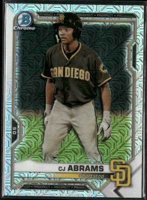 2021 Bowman Chrome #BCP-227 CJ Abrams Prospects Mojo Refractor Padres - Image 1 of 2