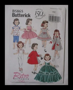 Butterick B5865 18" Doll Clothes Sewing Pattern UNCUT - Picture 1 of 1