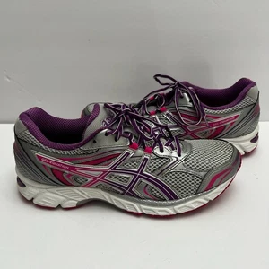 Asics Gel Equation Running Shoes Women's Size 10 Gray Purple Pink Sneakers - Picture 1 of 24