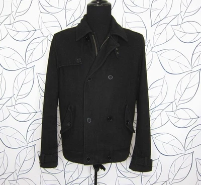 H&M Black Wool Blend Bomber Jacket Men's size 42R - Image 1 of 4