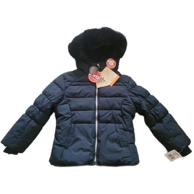 Zeroxposur Youth Hooded Black Puffer Jacket Weather Resistant Fleece Lined 6/6X - Image 1 of 4
