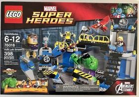 LEGO Marvel Avengers Hulk Lab Smash (76018) Light Box Damage Retired New Sealed