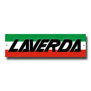 LAVERDA MOTORRAD BLECHSCHILD.VINTAGE LAVERDA MOTORCYCLES,LAVERDA MAN CAVE SIGN - Bild 1 von 1