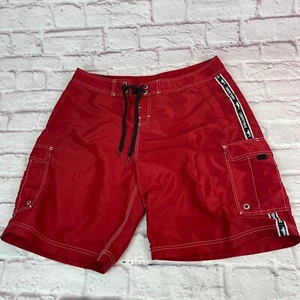 Vintage Pelagic Herren Badehose Boardshorts Gr. 36 Nylon Cargo Taschen Hybrid - Bild 1 von 12