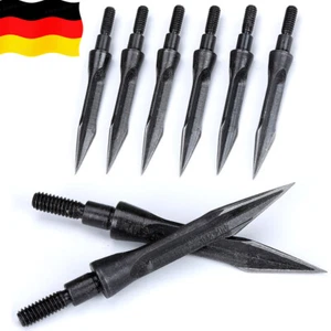 12x puntas de flecha de tiro con arco puntas de caza arco tradicional pernos flechas caza - Imagen 1 de 11