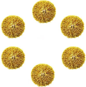 6 Stücke Cheerleading Pompons,Cheerleader Pompons,für Kinder Erwachsene Sportwet - Bild 1 von 5
