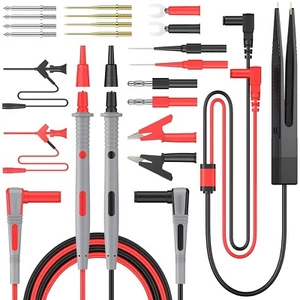 Multimeter Test Leads Set Kit - 23 in 1 - CATIII 1000V 20A CAT3 Alligator Probe - Picture 1 of 13