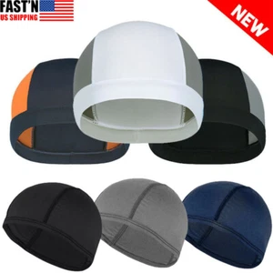 Men Cooling Durag Headwear Skull Cap Doo Do Rag Bandana Headband Beanie Hat Wrap - Picture 1 of 32