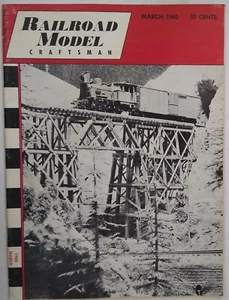 Model railroad Craftsman March 1960 Vintage Magazine Railroad Modeling - Picture 1 of 2