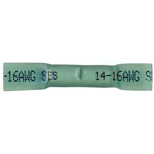 (500) Heat Shrink Crimp Blue 16-14 AWG Butt Splice Connector Wire Terminal USA - Picture 1 of 4