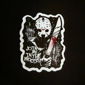 Horror Sticker Jason Voorhees Friday the 13th Crystal Lake Slasher Movie - Picture 1 of 2
