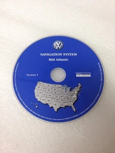 Volkswagen VW Touareg Navigation CD Map Mid Atlantic Version 1 S0022-0008-306 - Foto 1 di 3