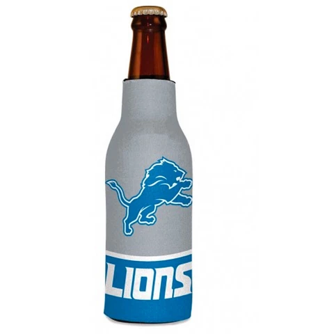 NFL Detroit Lions Football League Licensed Bottle Hugger Drink Cooler Cover