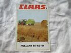 Claas Rollant 85 62 44 Ballenpresse Broschüre