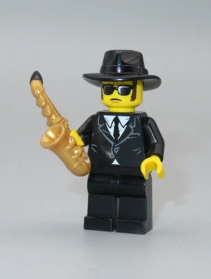 Lego Saxophone Player sunglasses minifigure Collectible Series 11 CMF - Image 1 of 3